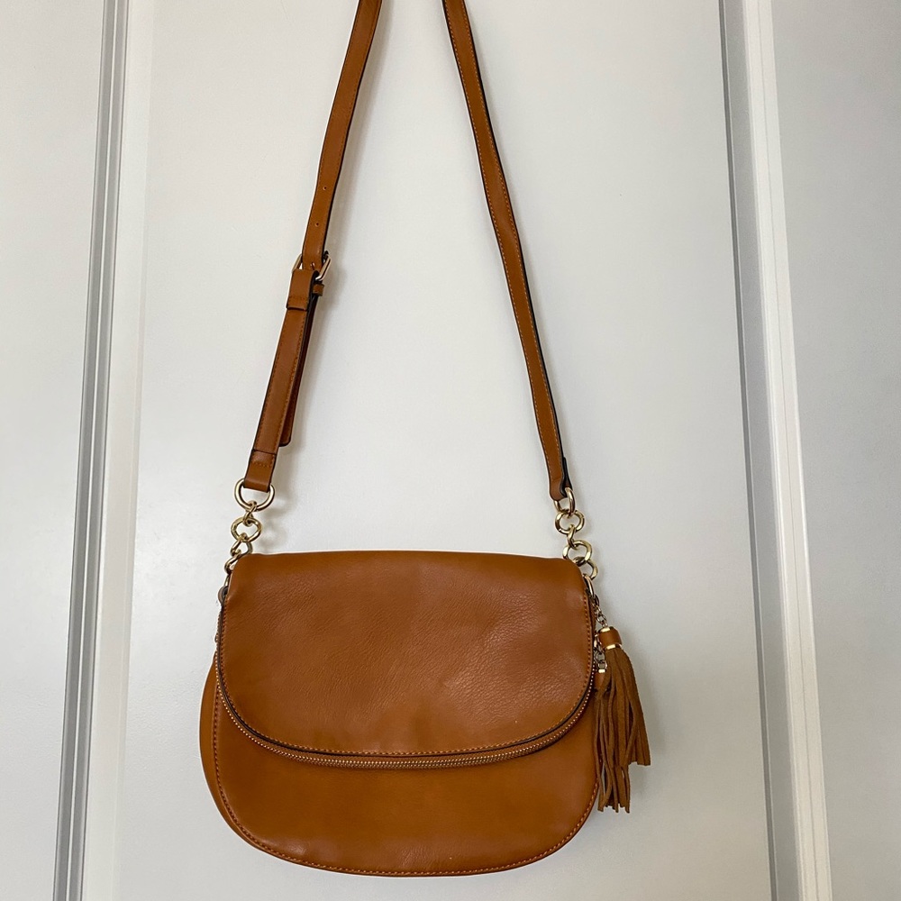 Faux Leather Shoulder Bag